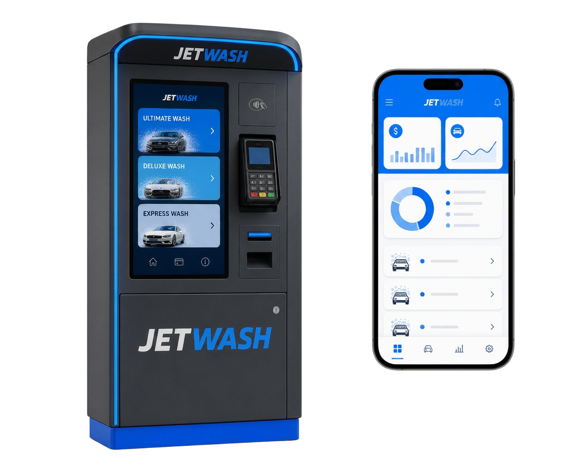 JetWash payment kiosk and operator app